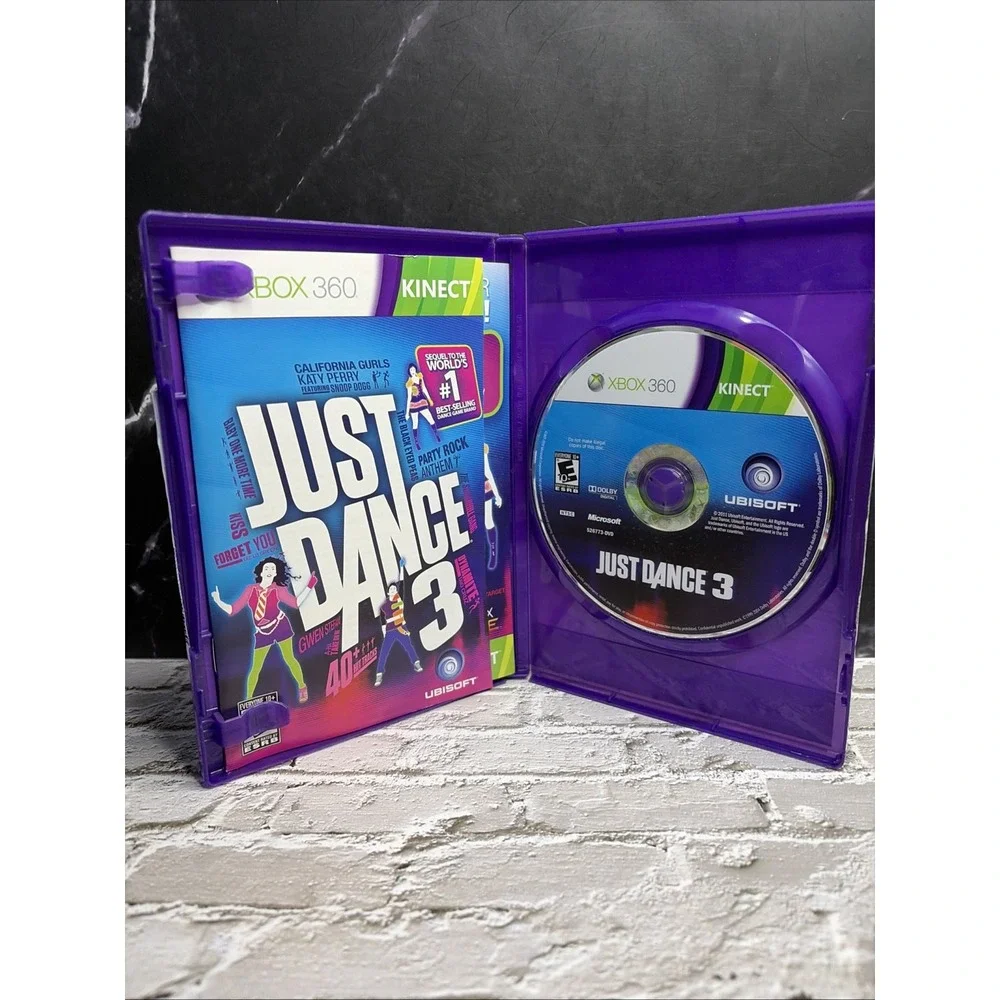 Bundle Just Dance 3 & Dance Central Bundle - Microsoft Xbox 360 - Both CIB - T&W
